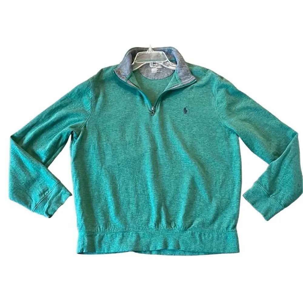 Polo Ralph Lauren performance green quarter zip pullover large